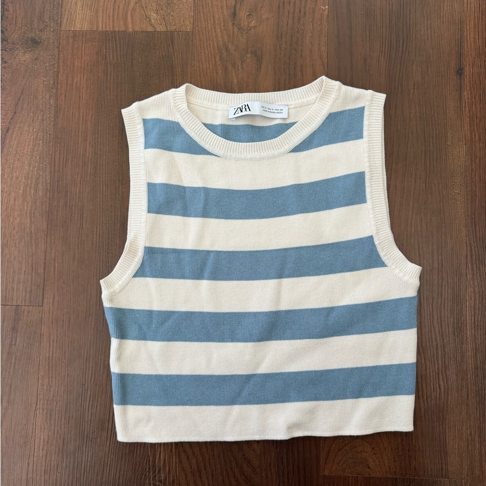 Zara Striped Crop Top